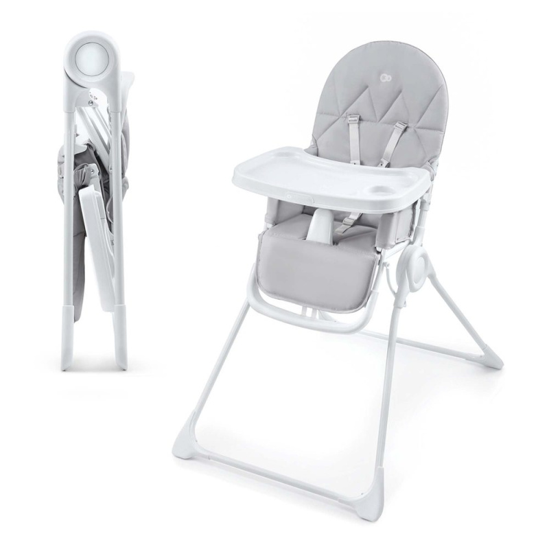 KINDERKRAFT Židlička jídelní Binci Beige - KINDERKRAFT Židlička jídelní Binci Light Grey