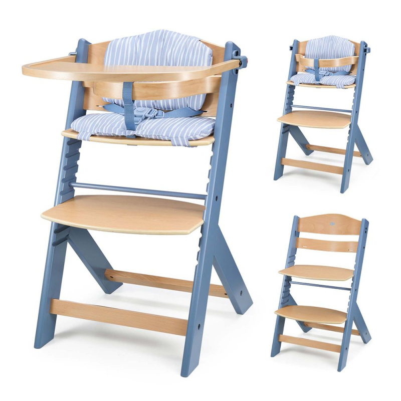 Kinderkraft jídelní židlička Enock Nordic Breeze s polštářem