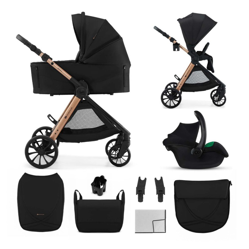Kinderkraft kombinovaný kočárek Vesto 2 3v1 black