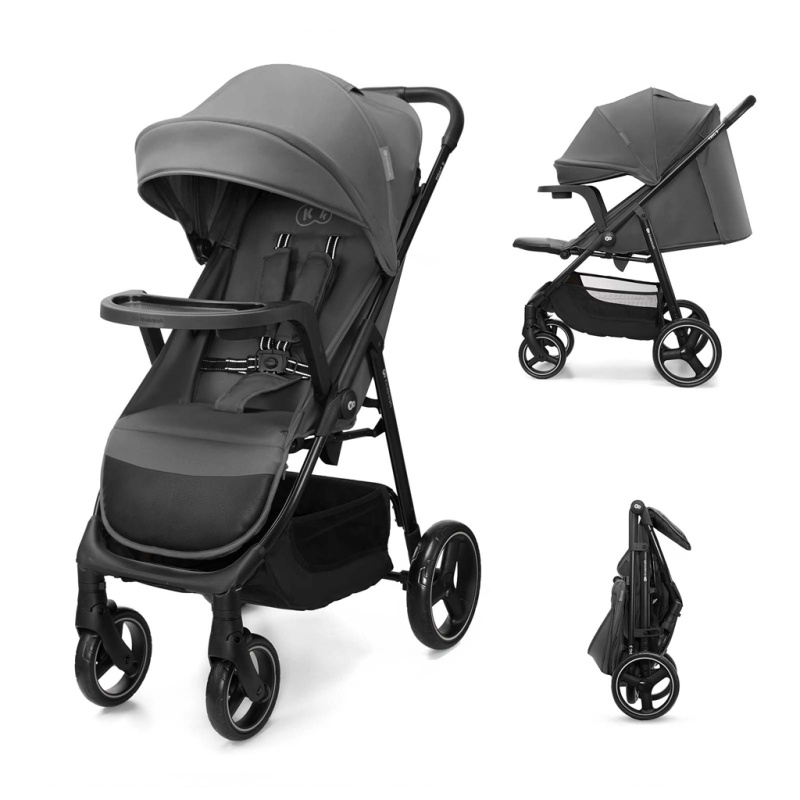 Kinderkraft sportovní kočárek Trig 3 Tray granite grey
