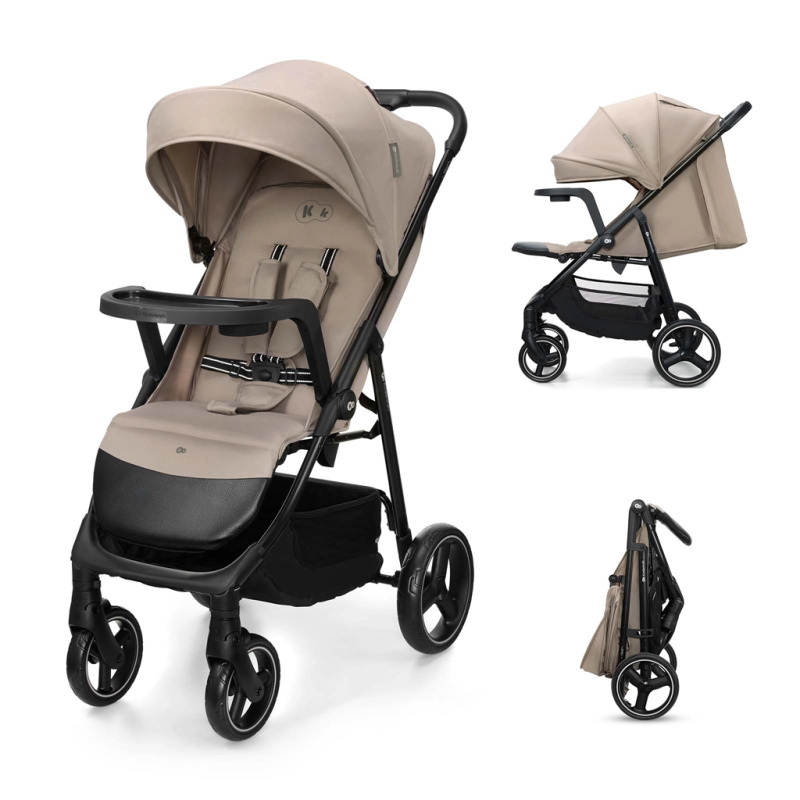 Kinderkraft sportovní kočárek Trig 3 s pultíkem stone beige