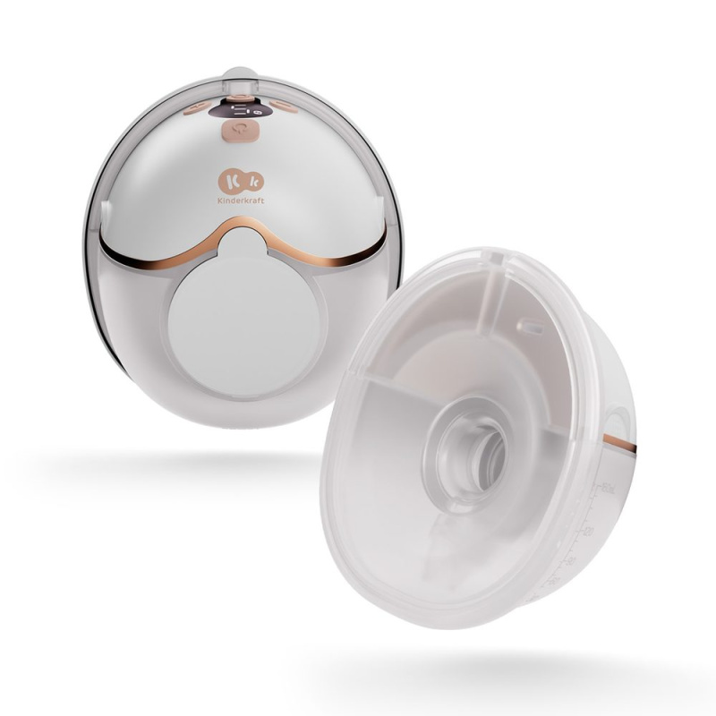 Elektrická odsávačka mateřského mléka Kinderkraft Mamaflow Single hands‑free růžová