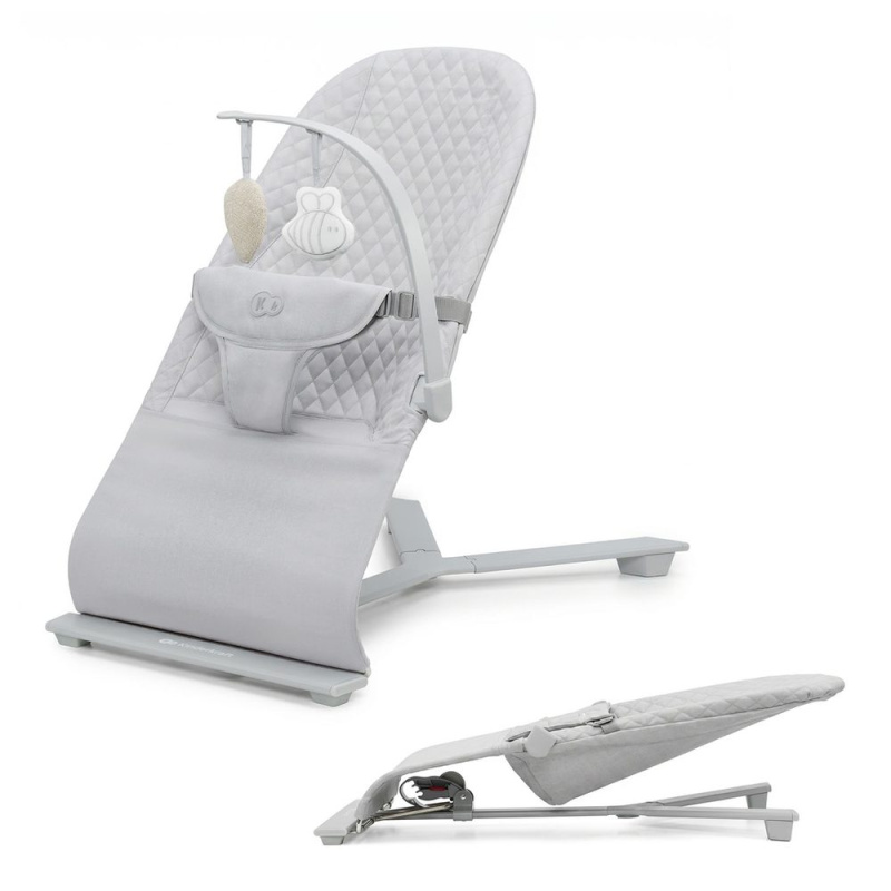 Kinderkraft houpací lehátko mimi light grey do 9 kg