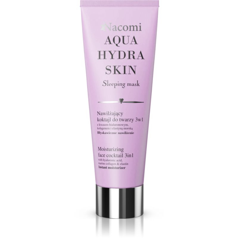 Nacomi Aqua Hydra Skin Mask, anti-aging koktejl 3v1, 85 ml