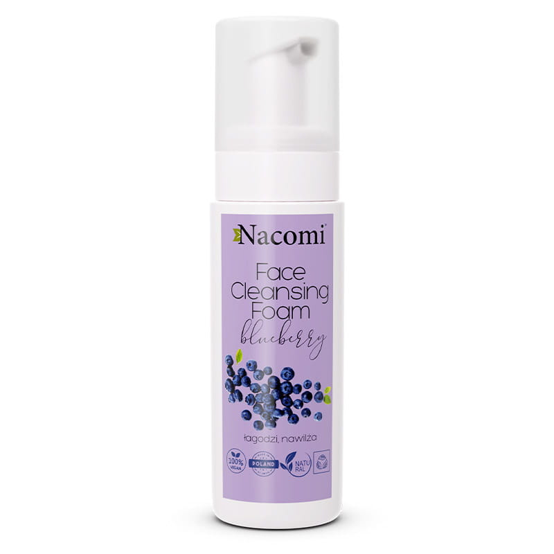 Nacomi Borůvková čistící pleťová pěna, citlivá, suchá pleť, 150 ml