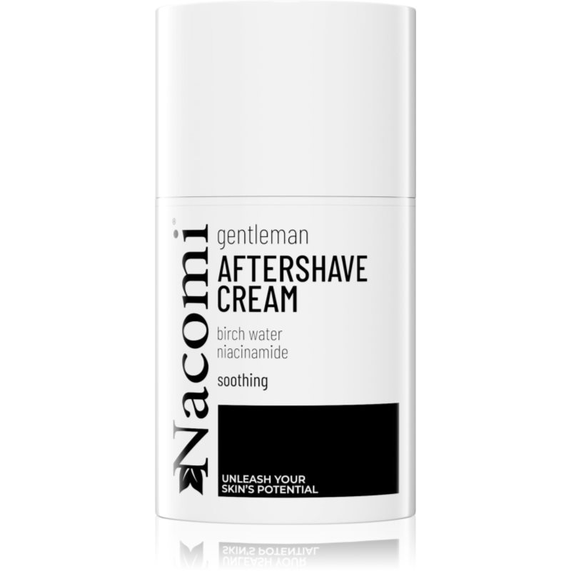 Nacomi Gentleman  Zklidňující krém po holení pro obnovu kožního mikrobiomu, 50 ml