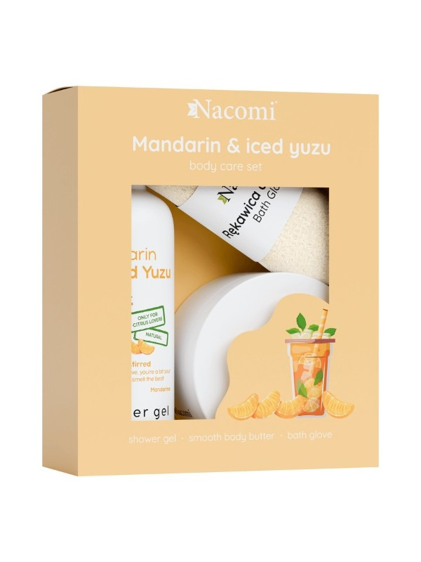 Nacomi - Vánoční dárková sada - Mandarinka a ledové Yuzu, 3ks