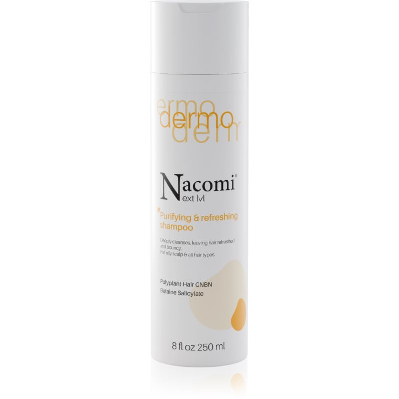 Nacomi Next Level Purifying and refreshing shampoo čisticí šampon s osvěžujícím účinkem 250 ml