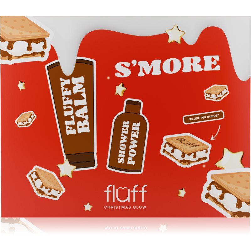 Fluff Christmas Glow Body Care Set S'more vánoční dárková sada 3 ks