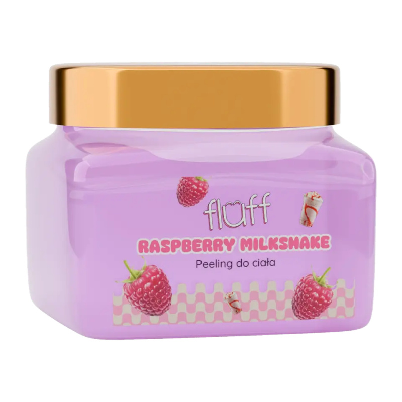 Fluff Tělový peeling Raspberry Milkshake 350 ml