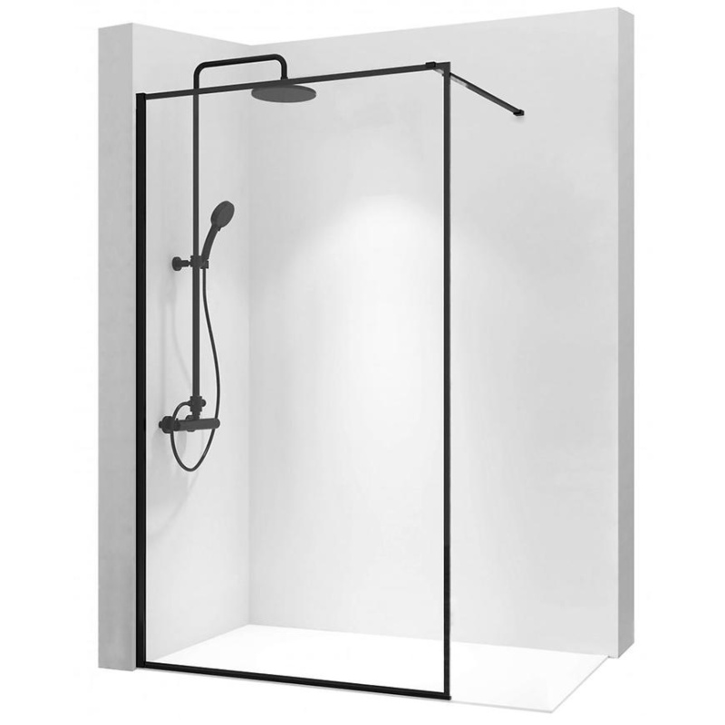 Sprchová zástěna Walk-in Bler Rea K7638 90x195 black