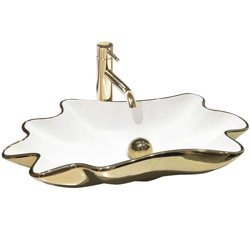 Umyvadlo na desku Infinity Gold/White 07RU+REA-U3400