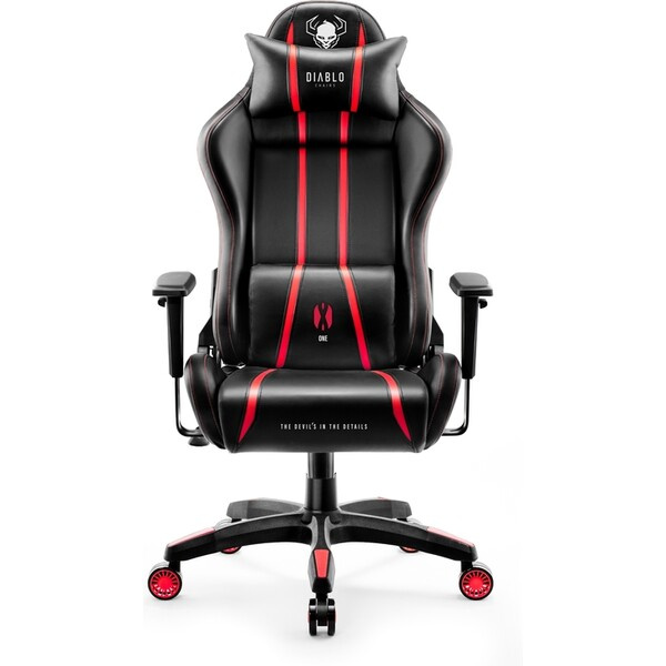 Herní židle Diablo X-One 2.0 Normal Size: černo-červená Černá/červená