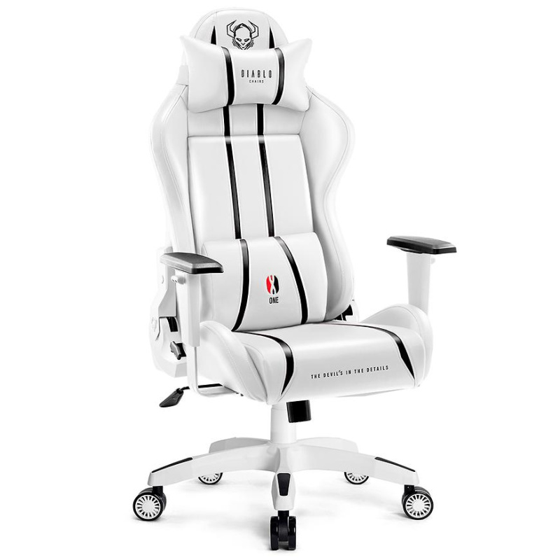 Herní židle Diablo X-One 2.0 Normal Size: bílo-černá Černá/bílá