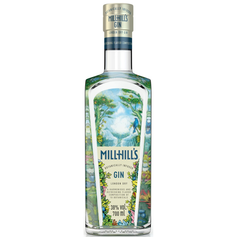 MillHills London Dry Gin 38% obj.