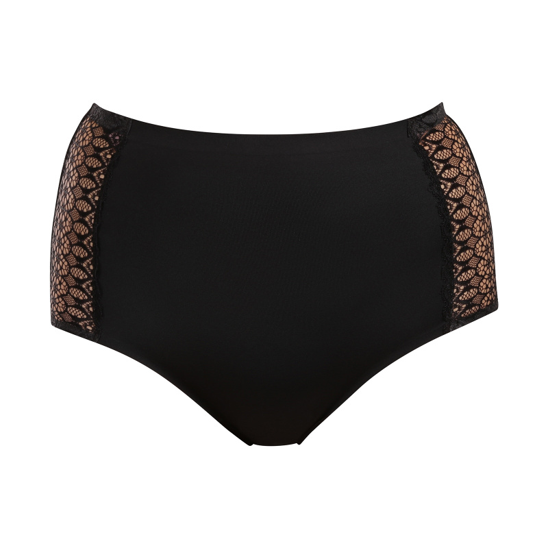 Kalhotky Julimex Lingerie Opal panty - výprodej Barva: Černá, Velikost: 3XL
