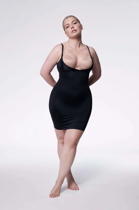 Zeštíhlující košilka 222 Black - Julimex XS