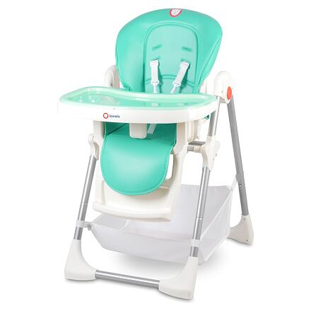 Lionelo Jídelní židlička LINN PLUS TURQUOISE