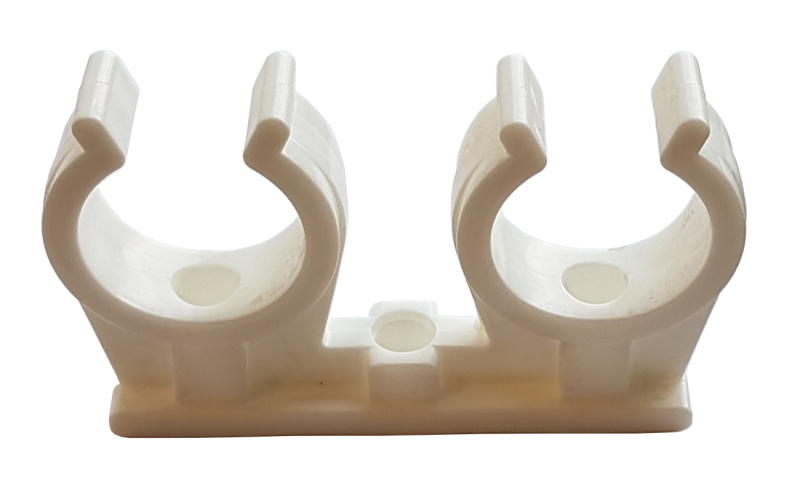 Příchytka dvojitá 22 mm (10 ks/bal.)