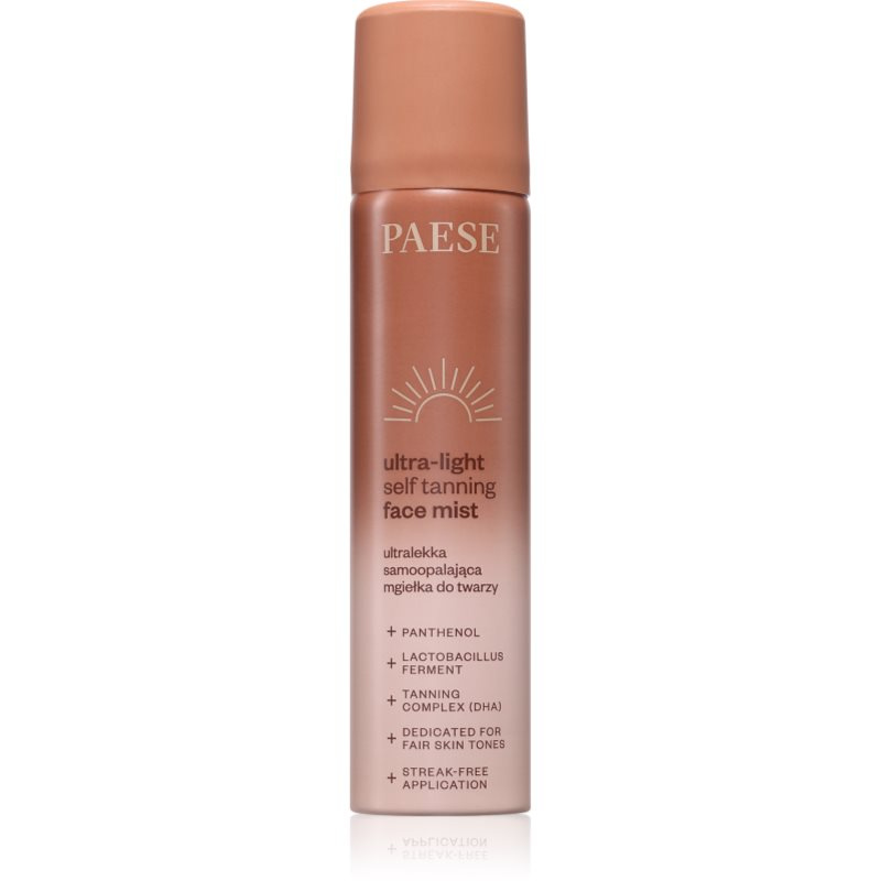 Paese Ultra-light Self Tanning Face Mist samoopalovací mlha na obličej 75 ml