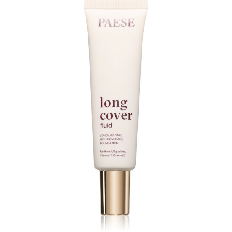 Paese Long Cover Fluid Tube Foundation vysoce krycí make-up odstín 1,5 beige 30 ml