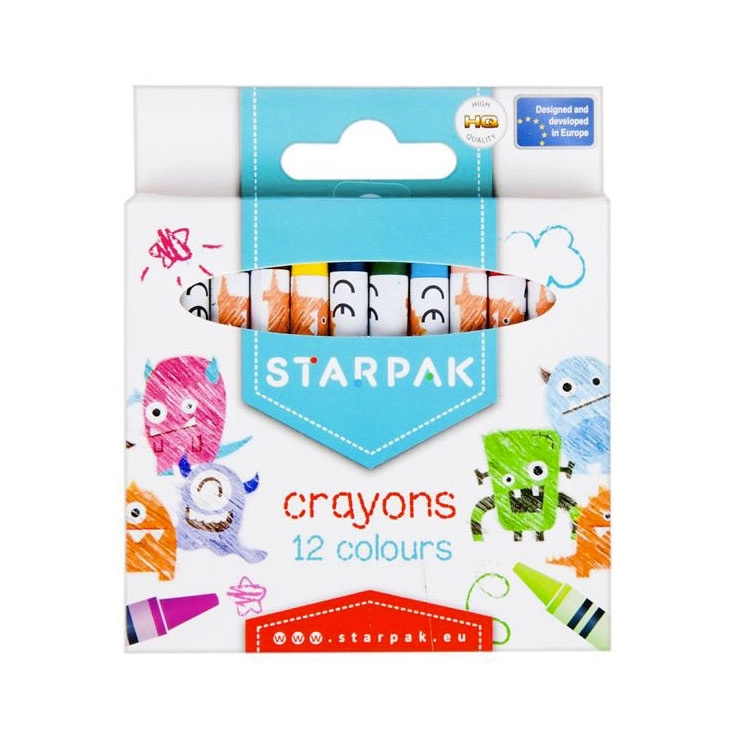 Sada voskových pastelek 12 barev