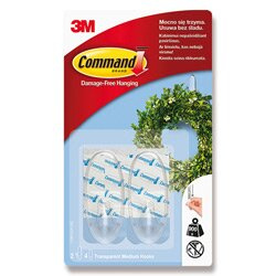 3M Command 1709 - přilepovací háček - čirý, 900 g