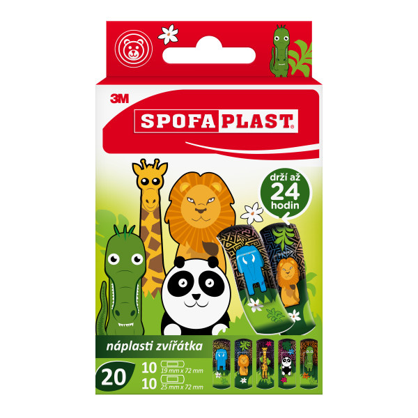 3M™ SPOFAPLAST 114 Dětské náplasti zvířátka 20 kusů