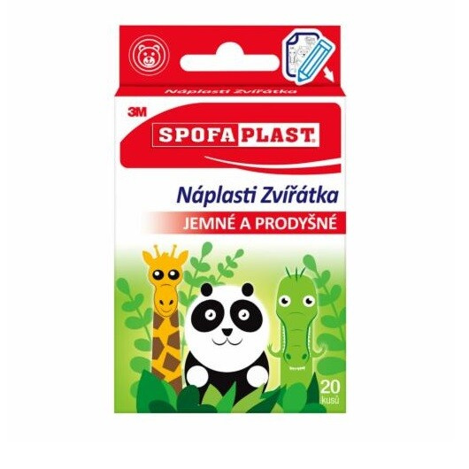 3M™ SPOFAPLAST 114 Dětské náplasti zvířátka 20 kusů
