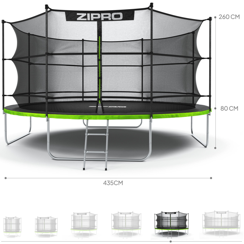 ZIPRO JUMP PRO s venkovní sítí 435 cm