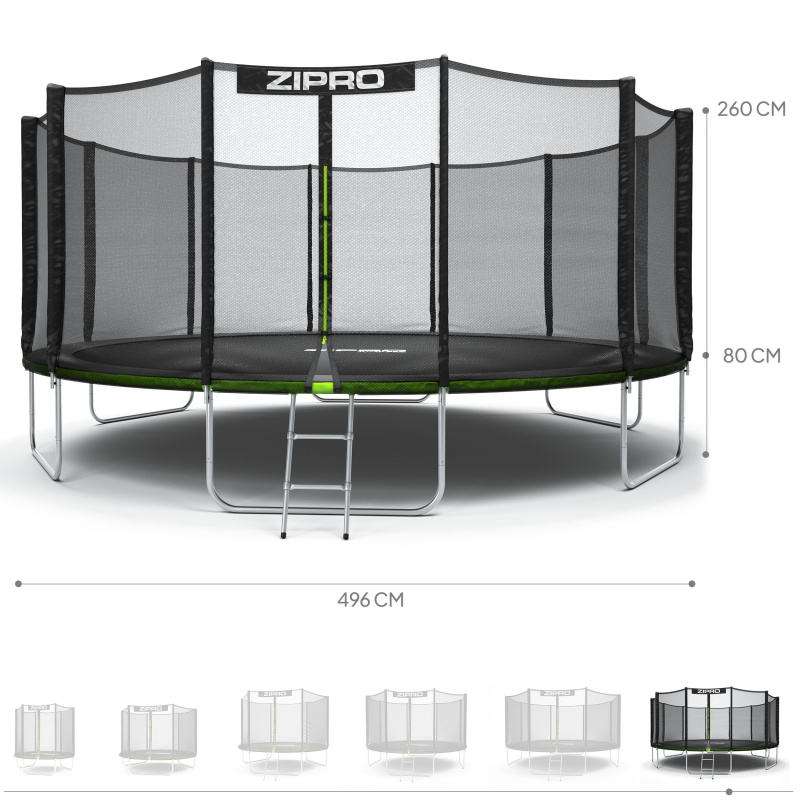 ZIPRO JUMP PRO s venkovní sítí 496 cm