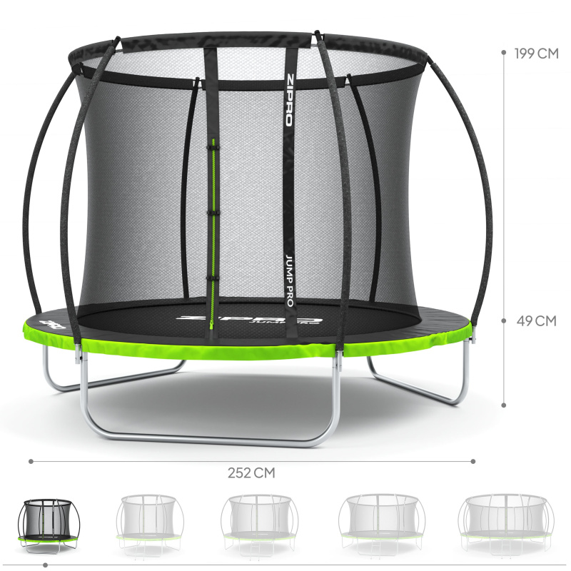 ZIPRO JUMP PRO PREMIUM s vnitřní sítí 252 cm