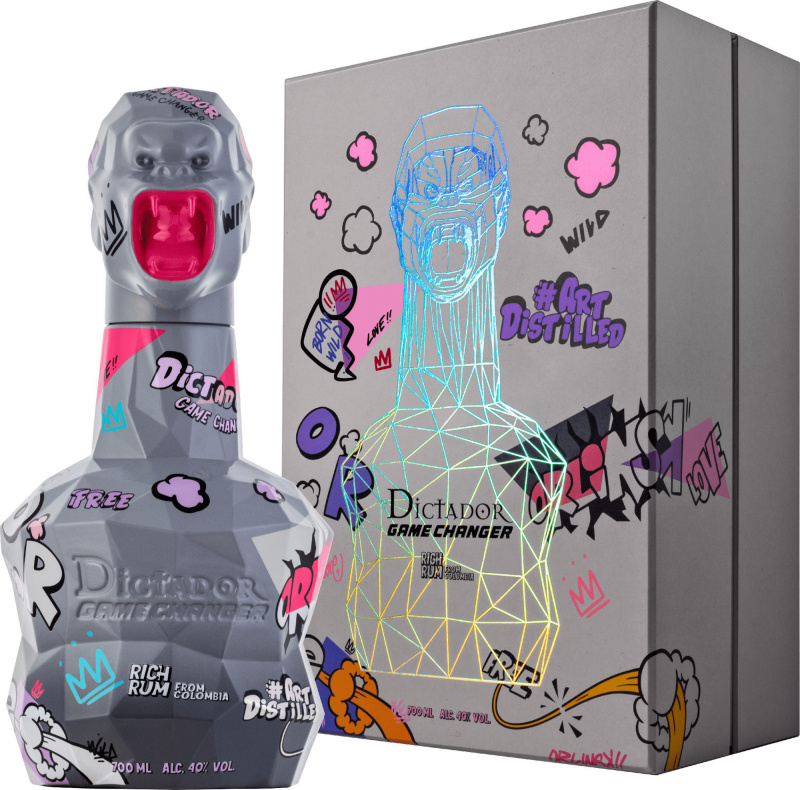 Dictador Game Changer Grey  & Pink v dárkové kazete 40% 0,7l