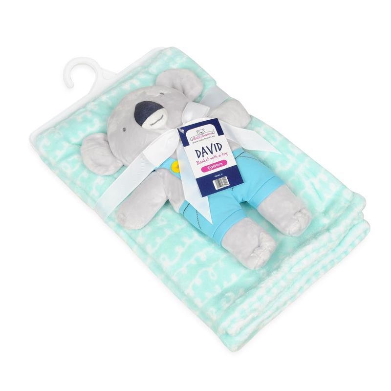 Babymatex Deka s hračkou Koala Mint 75 x 100 cm