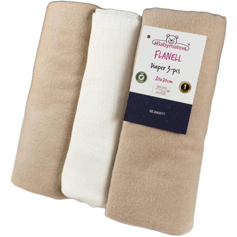 Babymatex Flanell Diaper látkové pleny 3 ks