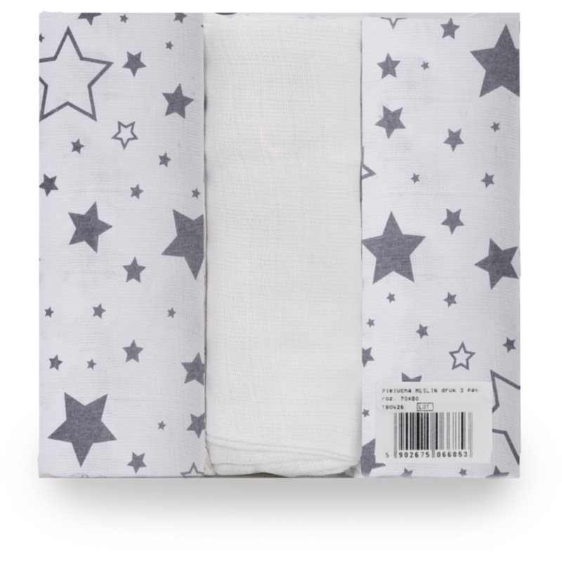 Babymatex Muslin Set látkové pleny Star 3 ks