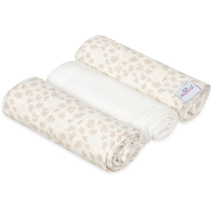 Babymatex Muslin Design plena Flowers 3 ks