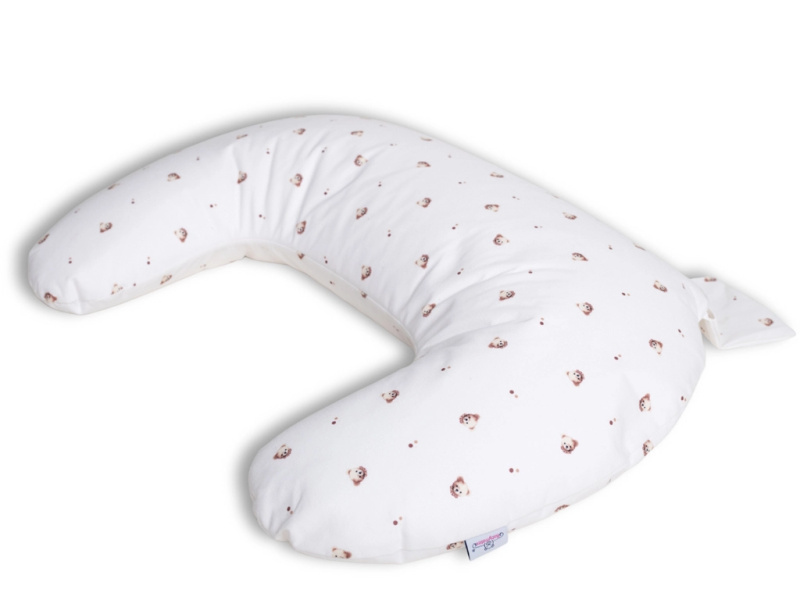 Babymatex polštář na kojení a polohovací miniRelax Jersey 150 cm medvídek
