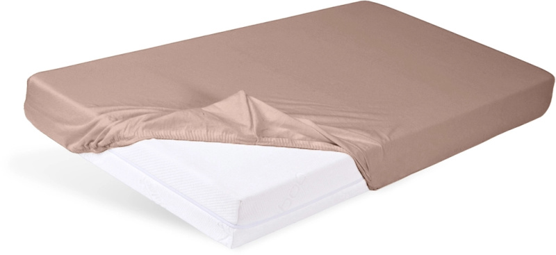 Babymatex napínací jersey prostěradlo do postýlky 60 × 120 cm světle hnědé
