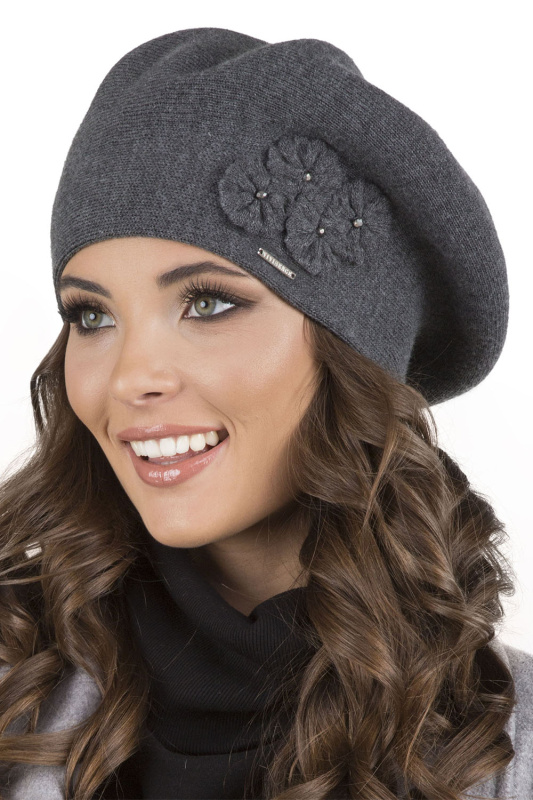 Dámský baret Vivisence 7006 Barva: Šedá, Velikost: UNI