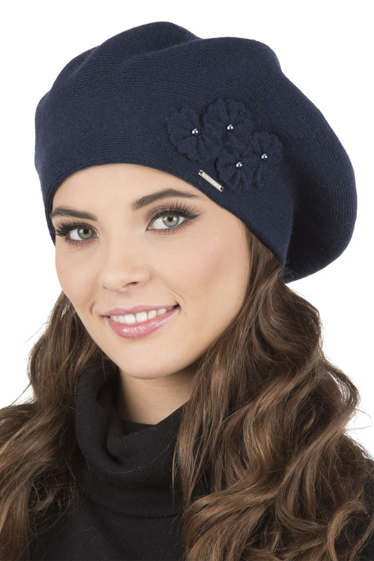 Dámský baret Vivisence 7006 Barva: Modrá - tmavě, Velikost: UNI