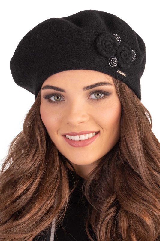Dámský baret Vivisence 7037 Barva: Černá, Velikost: UNI