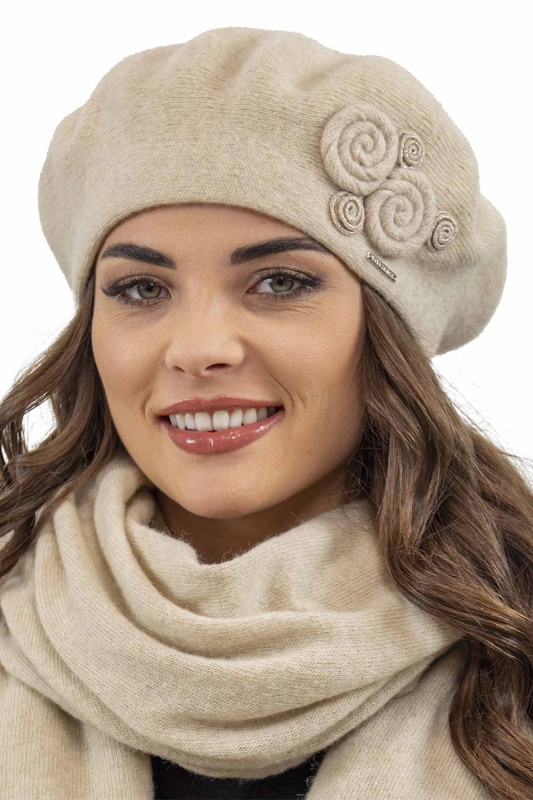 Dámský baret Vivisence 7037 Barva: Béžová, Velikost: UNI