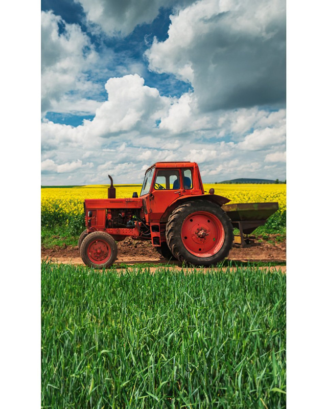 Carbotex Froté ručníček Červený Traktor