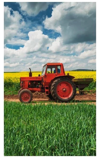 Carbotex Froté ručníček Červený Traktor