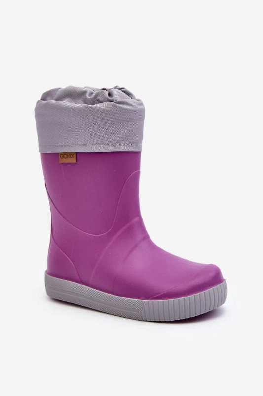 Dětské Wellingtonky s teplejším Snow Wave Gokids  Purple Velikost: 28/29