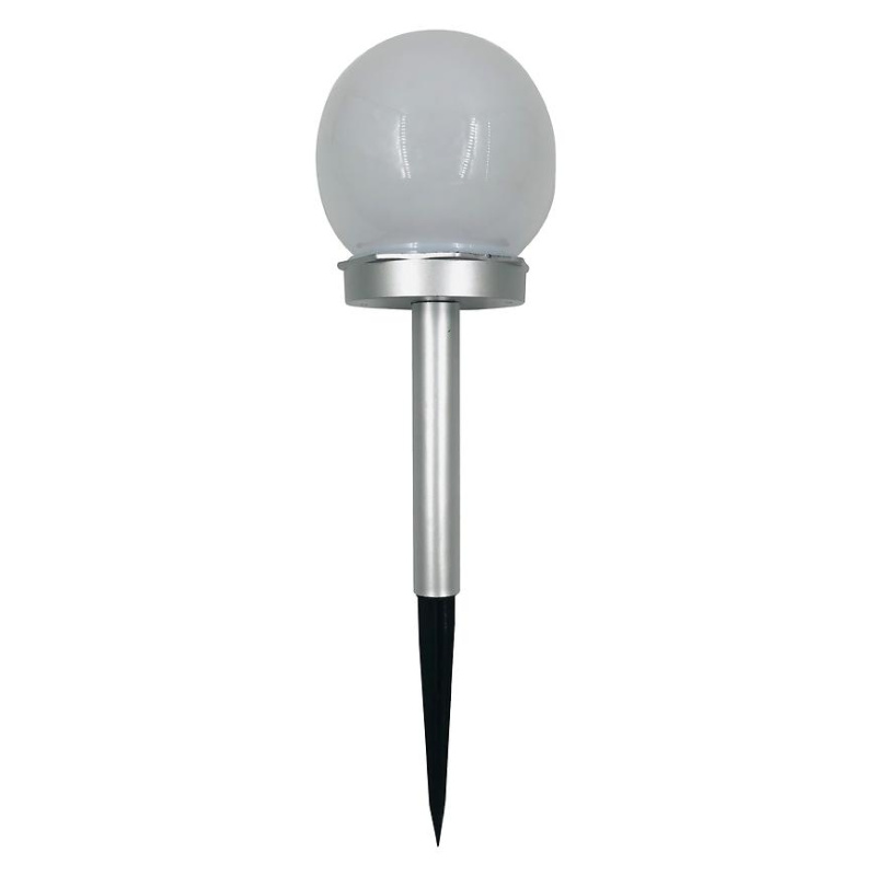 Solární svítidlo KULKA RGB 10CM SILVER EKO0613