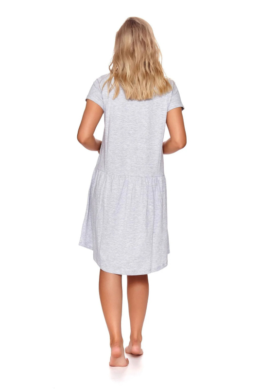 Noční košile Dn-nightwear TCB.9445 Barva: Šedá, Velikost: S