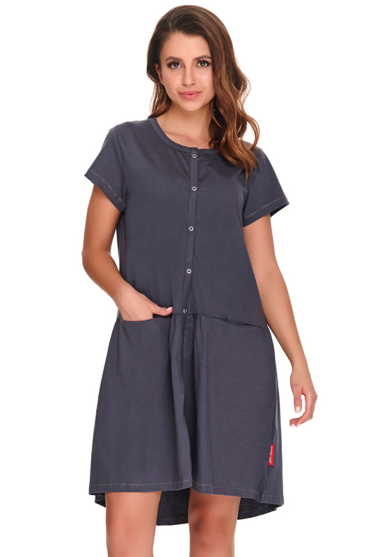 Dámské šaty Doctor Nap TCB.9445 Barva: Šedá, Velikost: XL