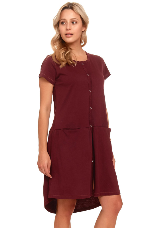 Dámská těhotenská košile 9445 wine - Doctornap bordó XL